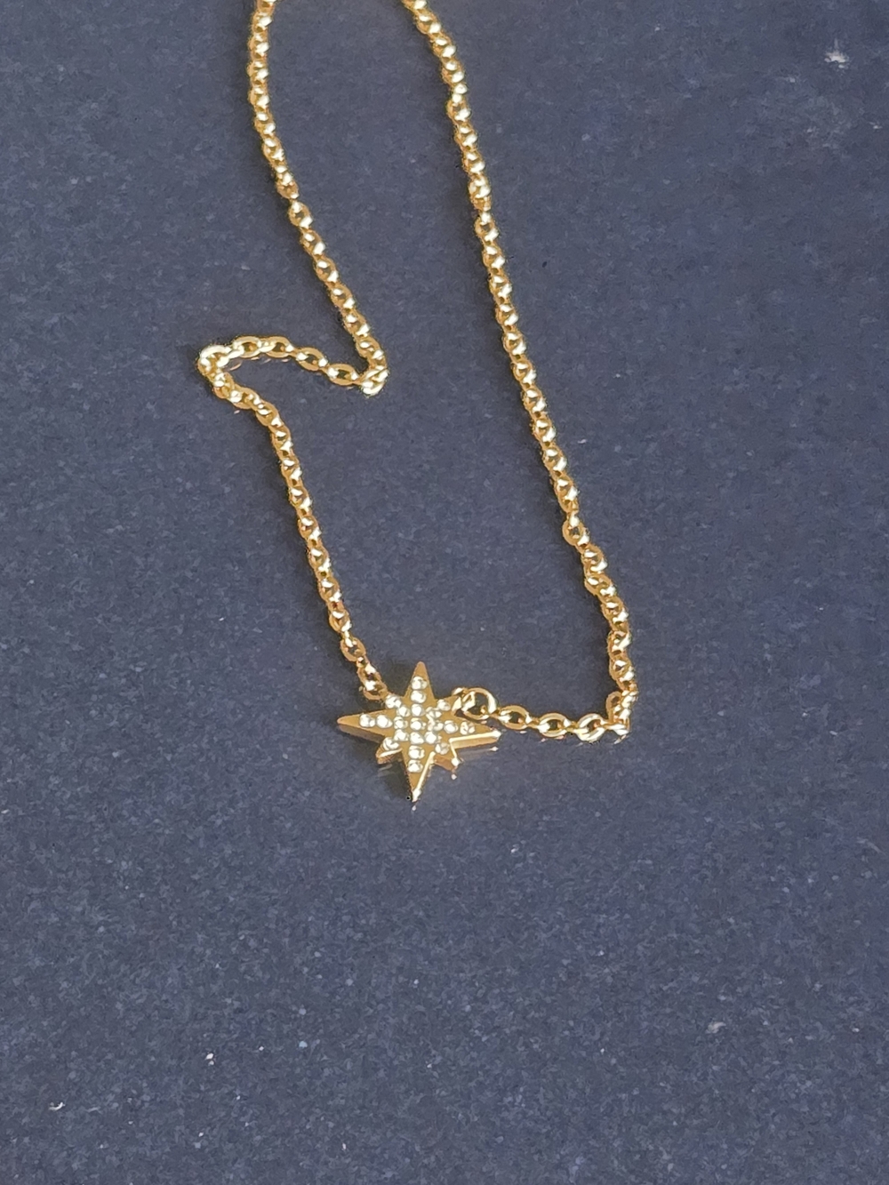 Gold Starburst Pendant Necklace - Women Jewelry